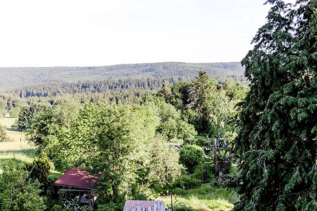 4-Zimmer-Ferienwohnung Waldbluemle Dobel Bagian luar foto